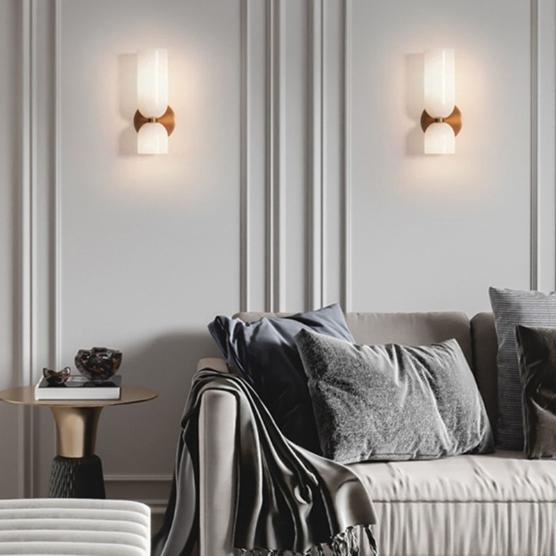 Magic In Milan Wall Light, White/Gold
