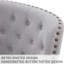 Fauteuil capitonné et repose-pieds HIMO de 28,3 po de largeur-61807965