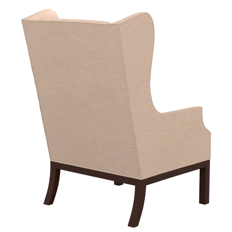 Barley Wingback Chair, F1392-Parchment, Tobacco, No
