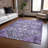 Machine Washable Indoor/Outdoor Xhevrie Purple Rug-158805361
