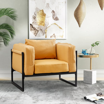 Khrishna 1 Seater Faux Leather Sofa