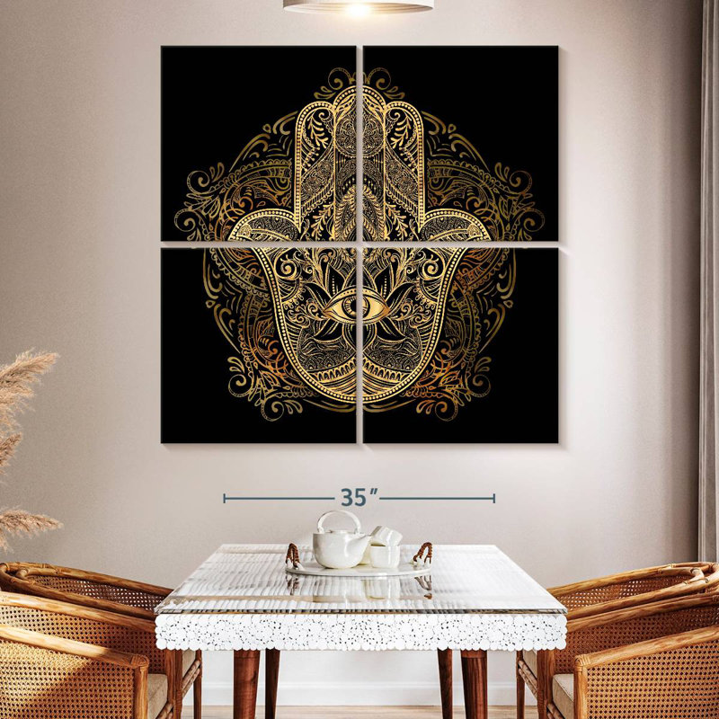 Main Hamsa Adella, H 50 po x l 50 po