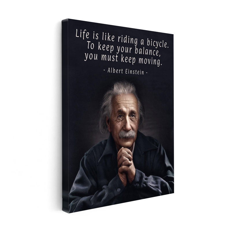 La vie est comme faire du vélo, Unframed, Canvas, 11"H x 14"W