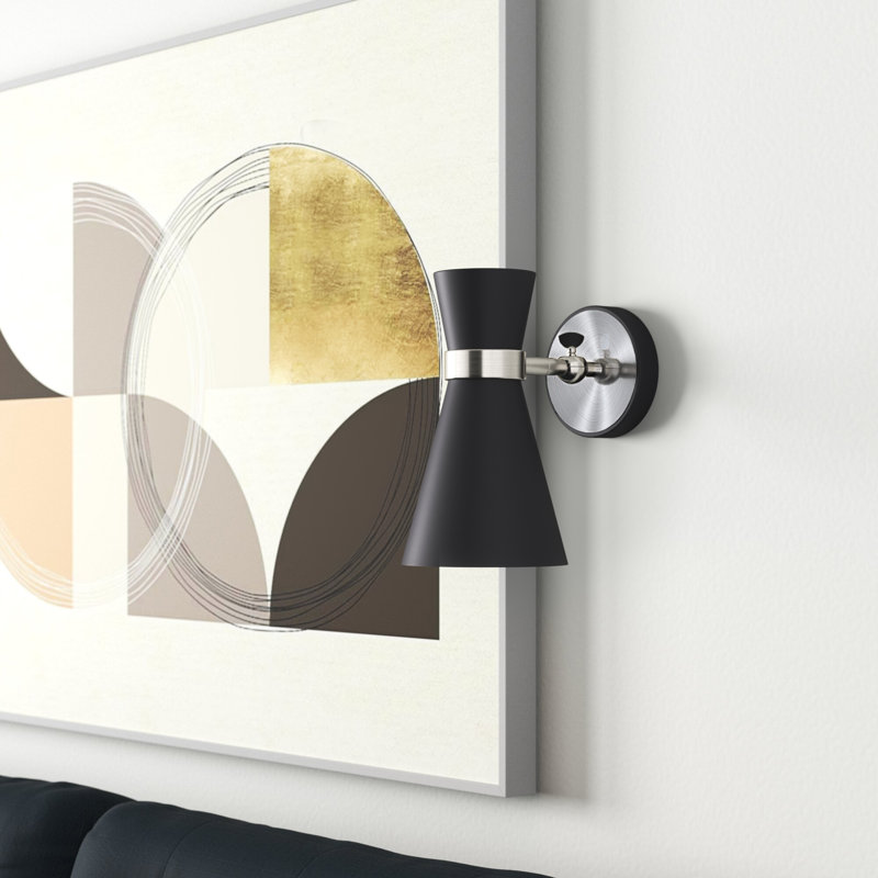 Odysseus Armed Sconce, Brushed Nickel