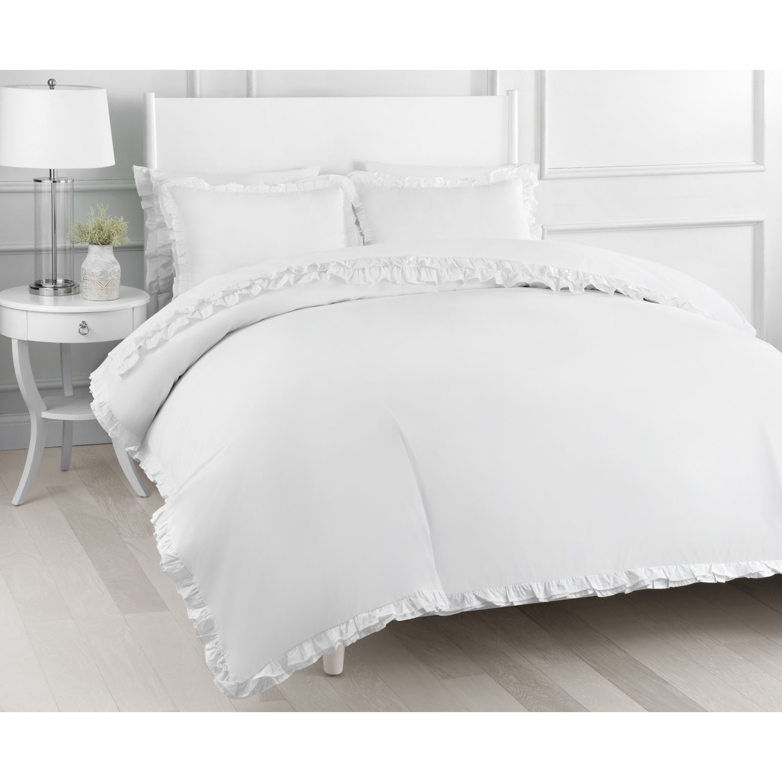 Avani Cotton Duvet Cover Set, King Duvet + 2 Shams