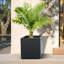 Boîte à fleurs en acier galvanisé, grande boîte à fleurs rectangulaire avec trous de drainage, boîte à fleurs d'extérieur moderne pour l'intérieur et l'extérieur, plantes hautes, fleurs ou arbustes-1106329718-1106329723