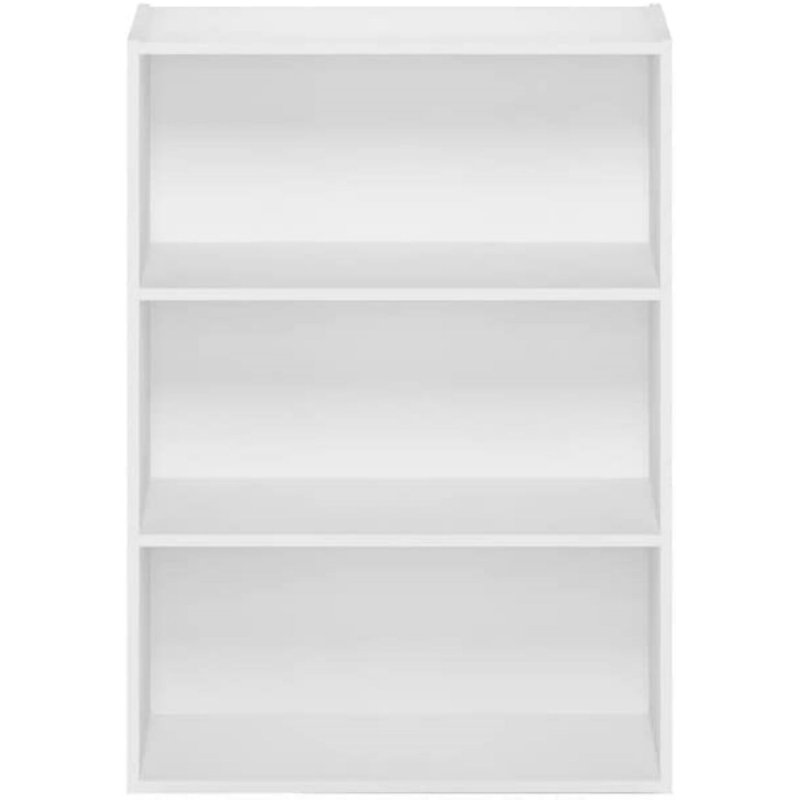 Bibliothèque standard Bessan, Blanc, (4 tablettes) H 47 po x l 16 po x P 12 po