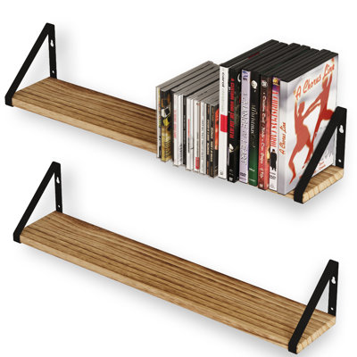 Lorne 2 Piece Wood Bracket Shelf