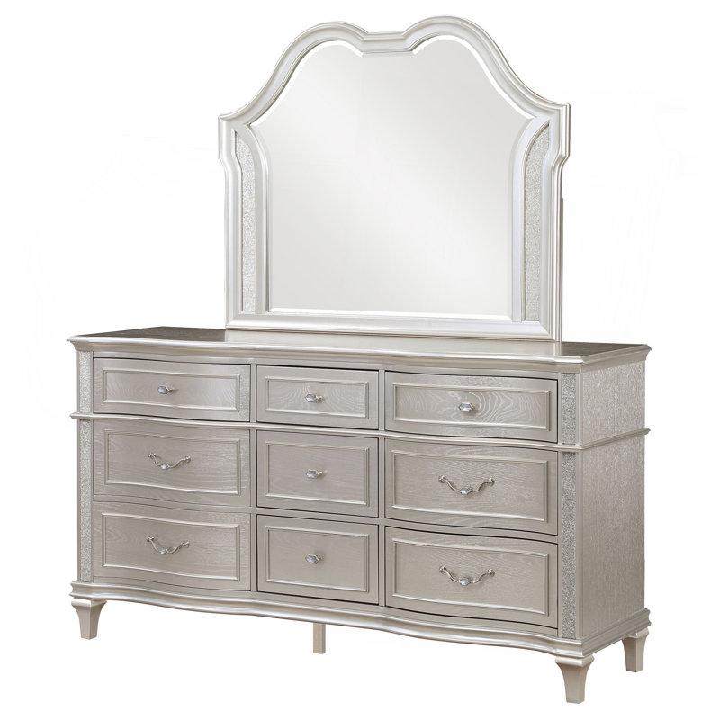 Commode 9 tiroirs avec miroir Colwood