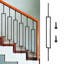 Ensemble de rampes d'escalier en fer