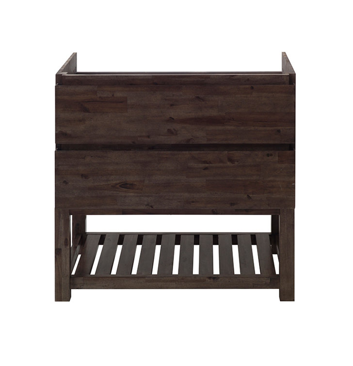 Fresca Formosa 82" Freestanding Double Sink Bathroom Vanity Base Only - Top and Sinks Not Included