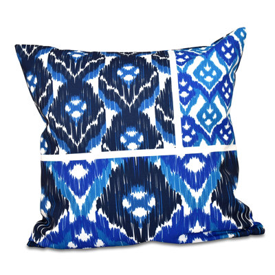 Geometric Print Square Pillow Cover & Insert