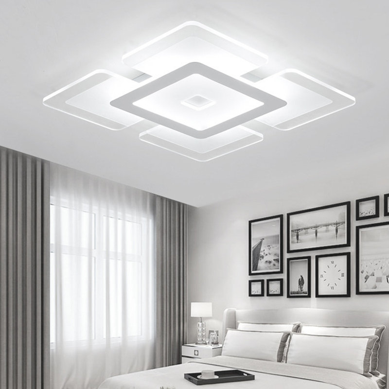Plafonnier encastré à 1 lumière Andria, H 0,5 po x l 20,5 po x P 20,5 po
