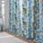 Fancy Hummingbird Patterned Blackout Curtain,Rod Pocket Back Tab Floral Drapes,Set of 2-286370276-286370275