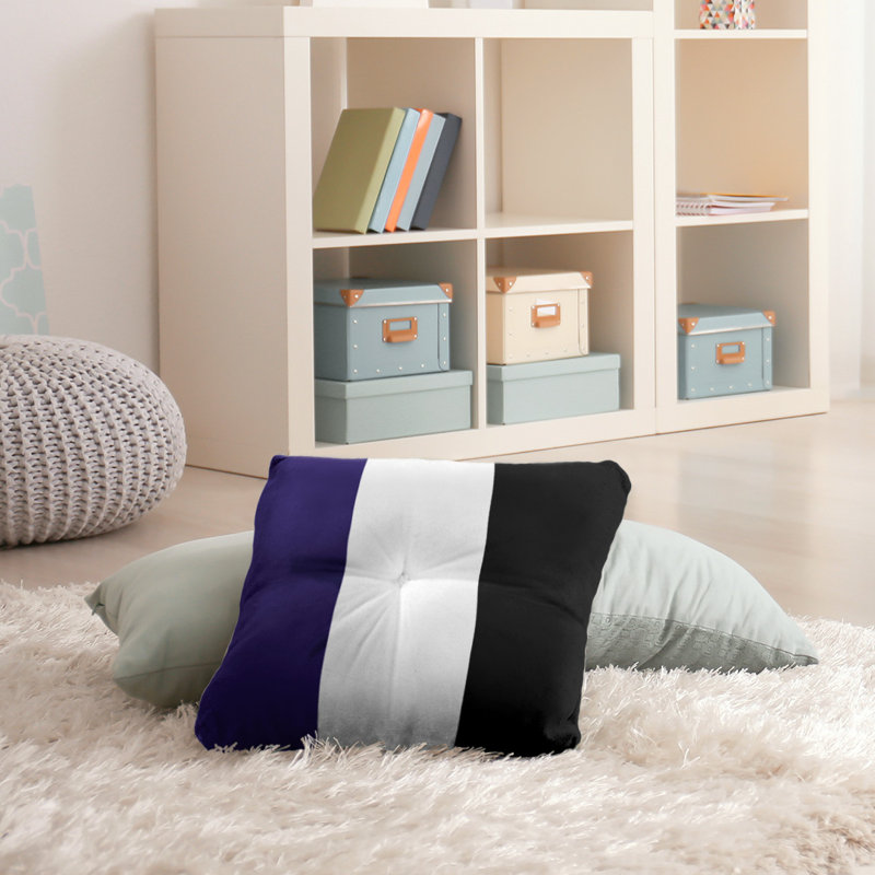 Coussin de sol touffeté baltimore retour, 26 po x 26 po, Blanc