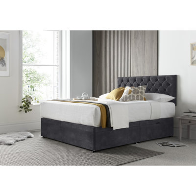 Florida Naple Divan Ottoman with Headboard on Struts