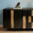 Nordic black vertical strip sideboard-1596001562