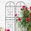 Treillis de jardin en métal - Treillis antirouille pour plantes grimpantes-1855249333