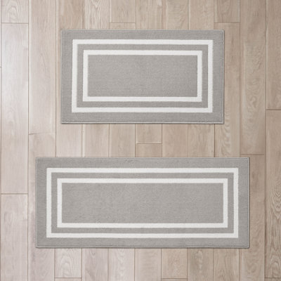 Jean Pierre Double Border All Loop Tufted Rugs