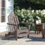 Chaise Adirondack pliante en plastique / résine Leighton-207591801