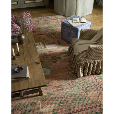Tapis mauve / multicolore Rifle Paper Company x Loloi Orchard