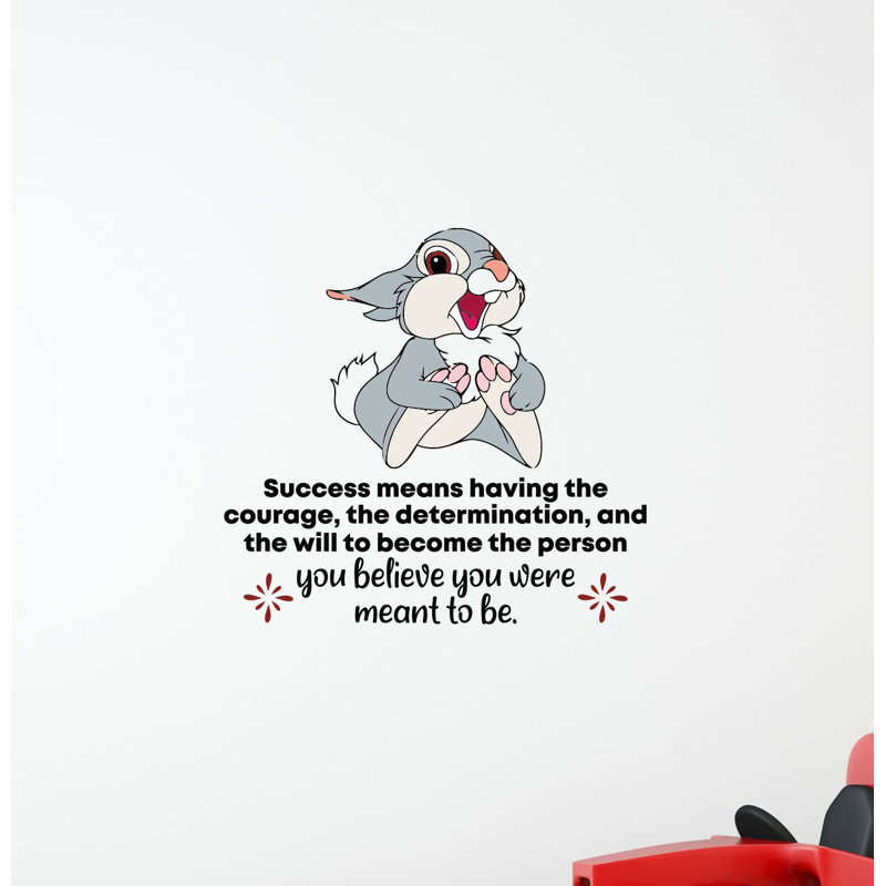 Décalcomanie murale en vinyle lapin, H 10 po x l 10 po