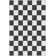 Kehr Square Modern Geometric Black Flat-Weave Area Rug