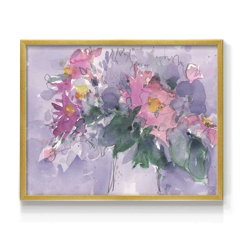Floral occasion I - reproduction encadrée - réarmable, Doré