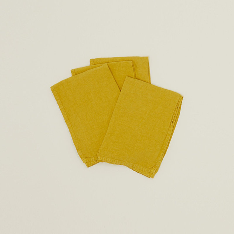 Simple Linen Napkin, Mustard
