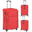 Arce 3-piece Soft Luggage Trolley Set Red-80919720