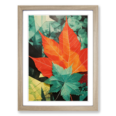 Ivy Leaf Constructivism Art - Framed Print