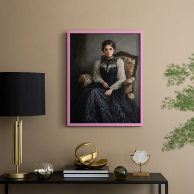 WOMEN Series CCXL Framed Print - Solid Wood