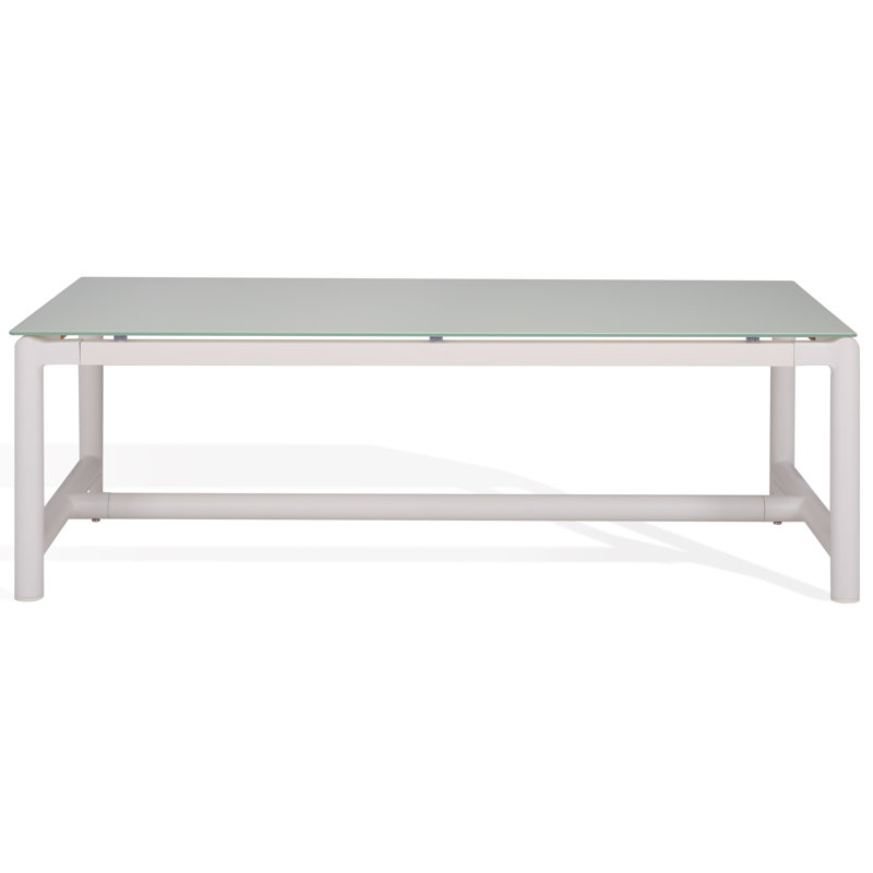 Table basse de patio en aluminium et teck Berg