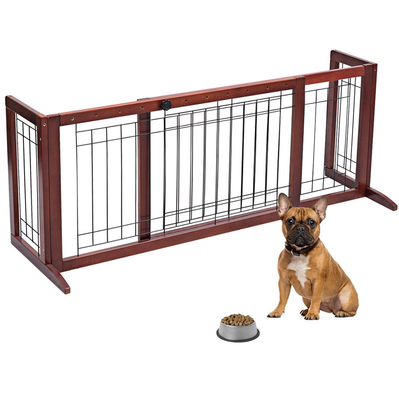 Lundeen Wood Free Standing Pet Gate