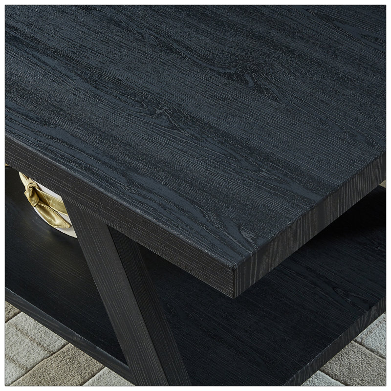 Ensemble de tables basses Athens, Black, Black