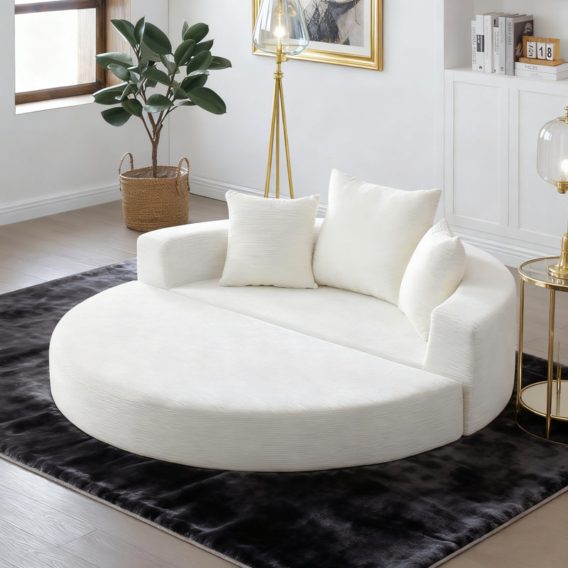 Causeuse-lit 67 po, Beige