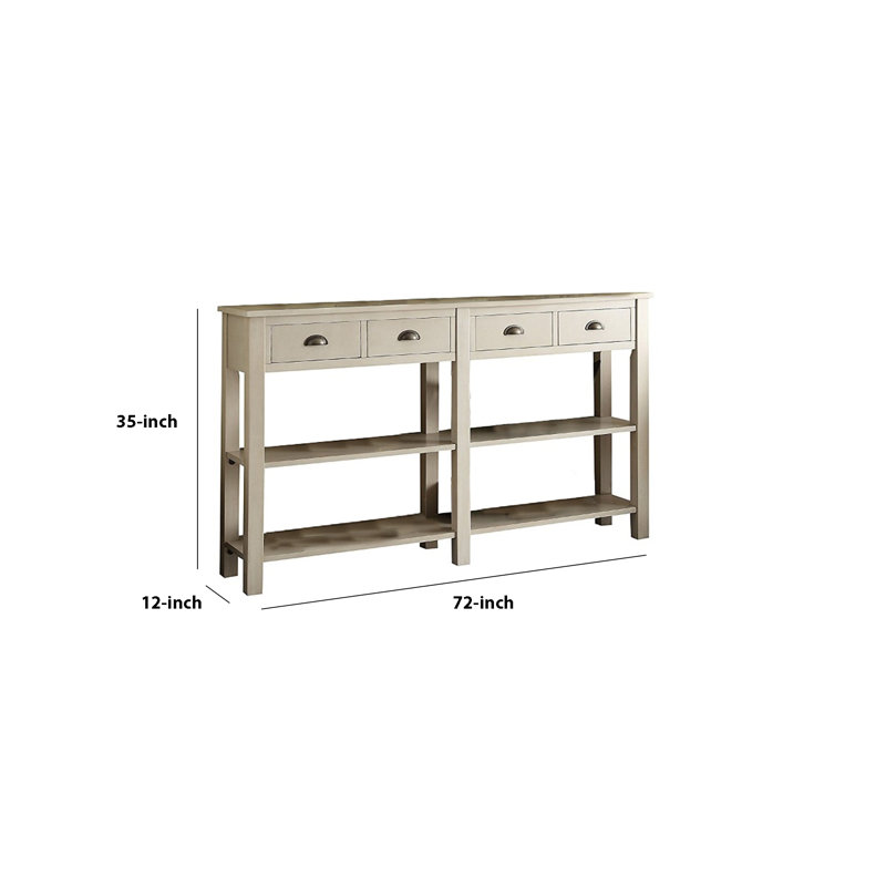 Pluto 60'' Console Table, 35" H x 72" W x 12" D