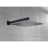 Matte Black Wall Mounted Shower - 10" Rain Head, Brass & Stainless Steel Build, Self-Cleaning Nozzle, Strong Water Flow, Complete With Components Head Mount Black, Robust Construction Stainless, Air-126353135