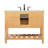 Pelaghia 42'' Single Bathroom Vanity with Marble Top-57367875