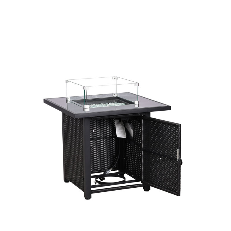 Table foyer d'extérieur au propane 28 po x 28 po