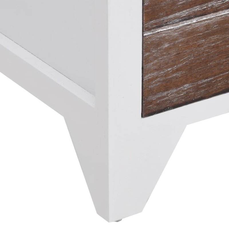Worcester 38 cm W Bedside Table, Brown