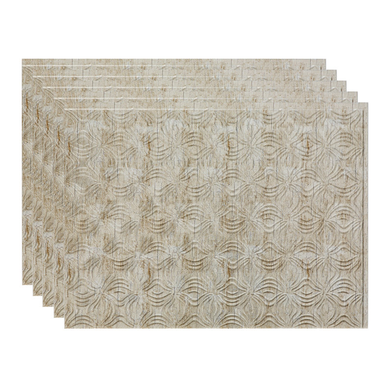 Ensemble de dosseret décoratif en vinyle FASÄDE 15 pieds carrés, Beige