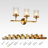 3-Light Dimmable Textured Bathroom Vanity Light ETL Certified