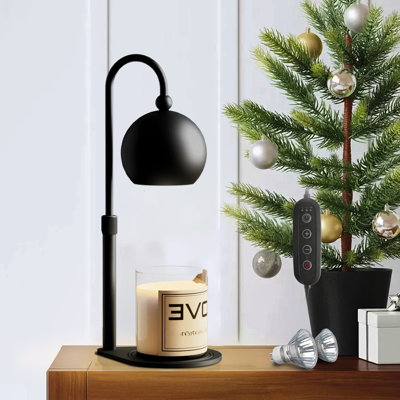 Christmas Present,Metal Candle Heating Table Lamps, Metal Candle Holders with Bulbs Candle Melting Lamps