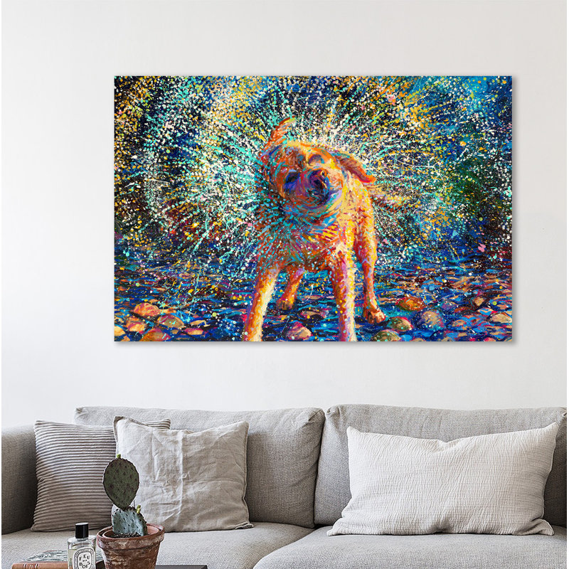 «Secouer» par Iris Scott, reproduction d'art sur toile tendue, H 28 po x l 42 po