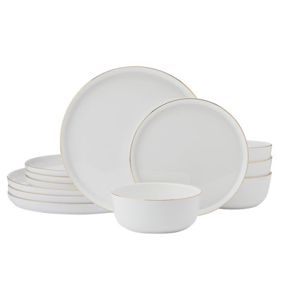 Samantha Gold 12-Pc Dinnerware Set, Service For 4