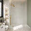 nuie 1200mm Brushed Brass Wetroom Screen