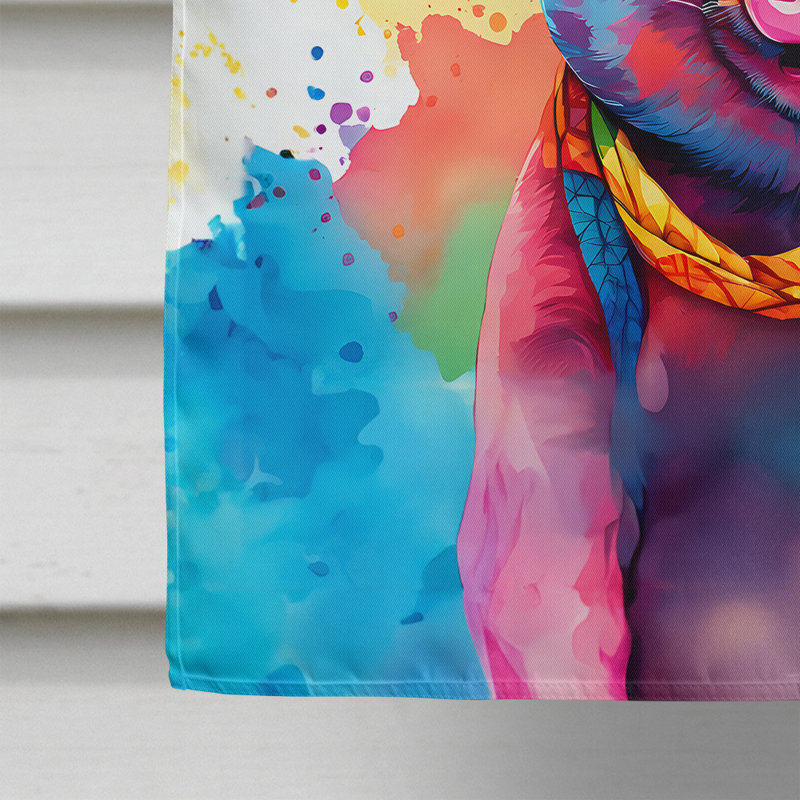 Drapeau de maison de cochon hippie