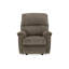 Fauteuil inclinable manuel berçant Ead, mousse moelleuse, polyester brun muscade-111119519