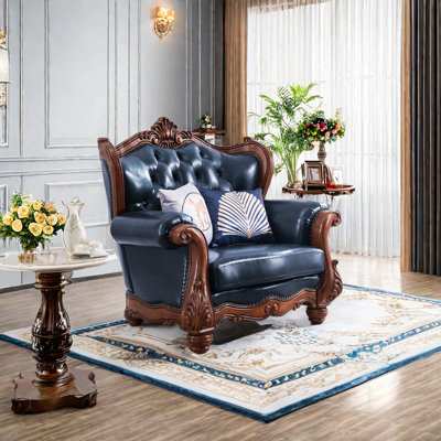 Fauteuil en cuir véritable American